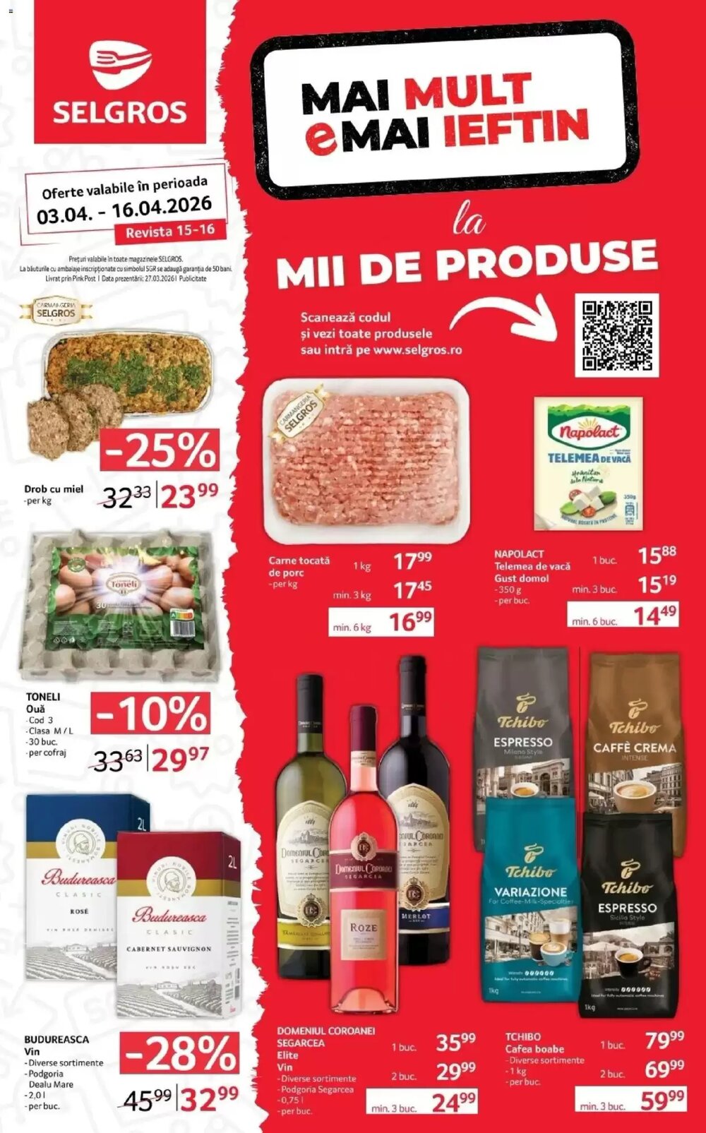 Catalogul cu oferte Selgros valabil de la 03.04.2026 - Pagina 1.