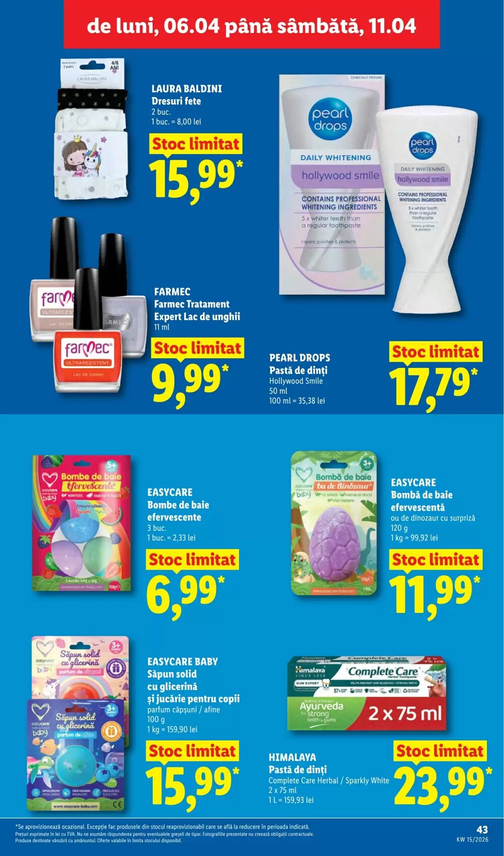 Catalogul cu oferte Lidl valabil de la 06.04.2026 - Pagina 43.