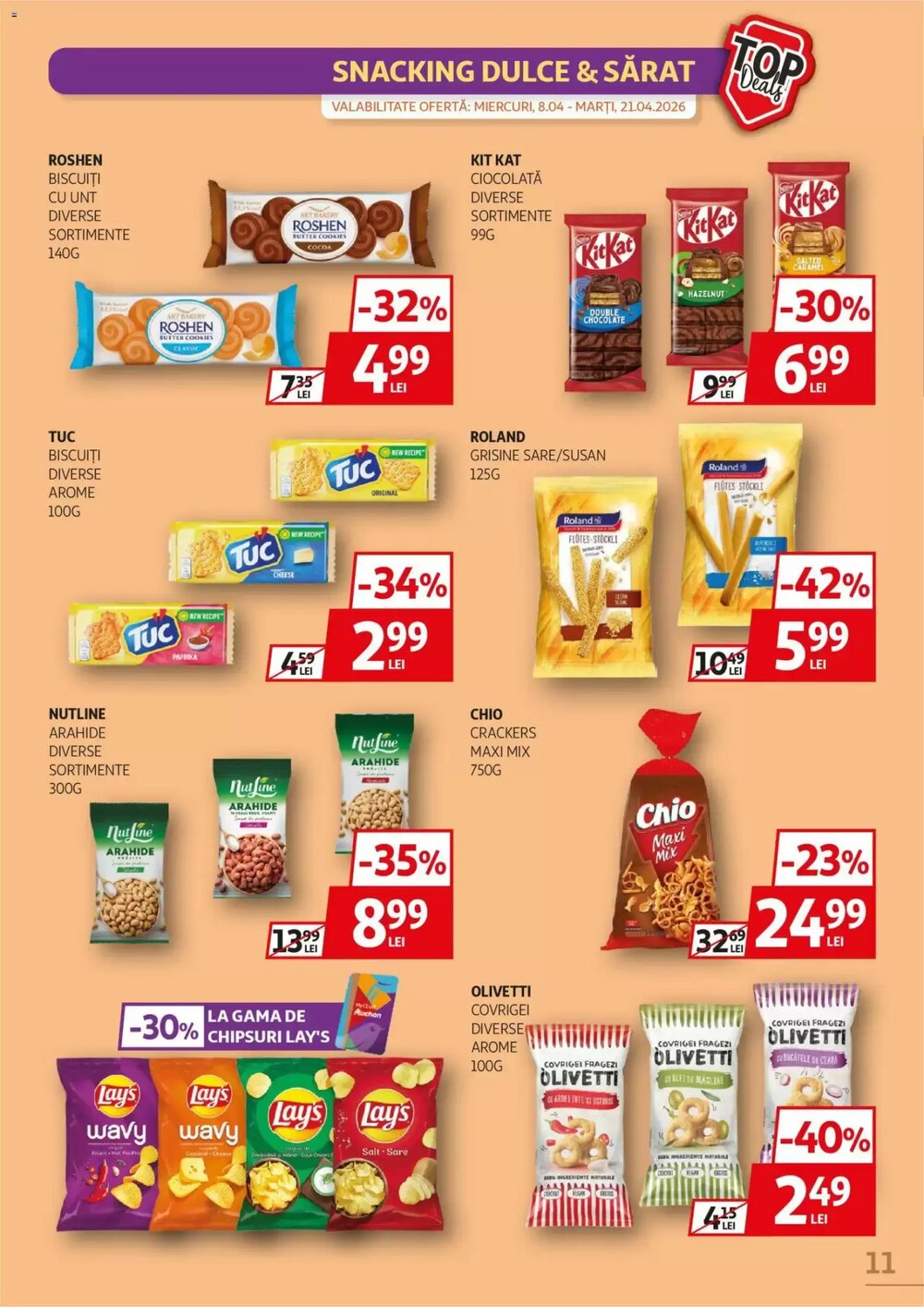 Catalogul cu oferte Auchan valabil de la 08.04.2026 - Pagina 11.
