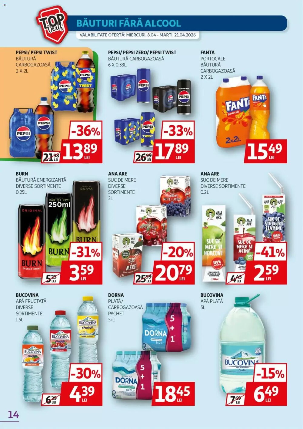 Catalogul cu oferte Auchan valabil de la 08.04.2026 - Pagina 14.