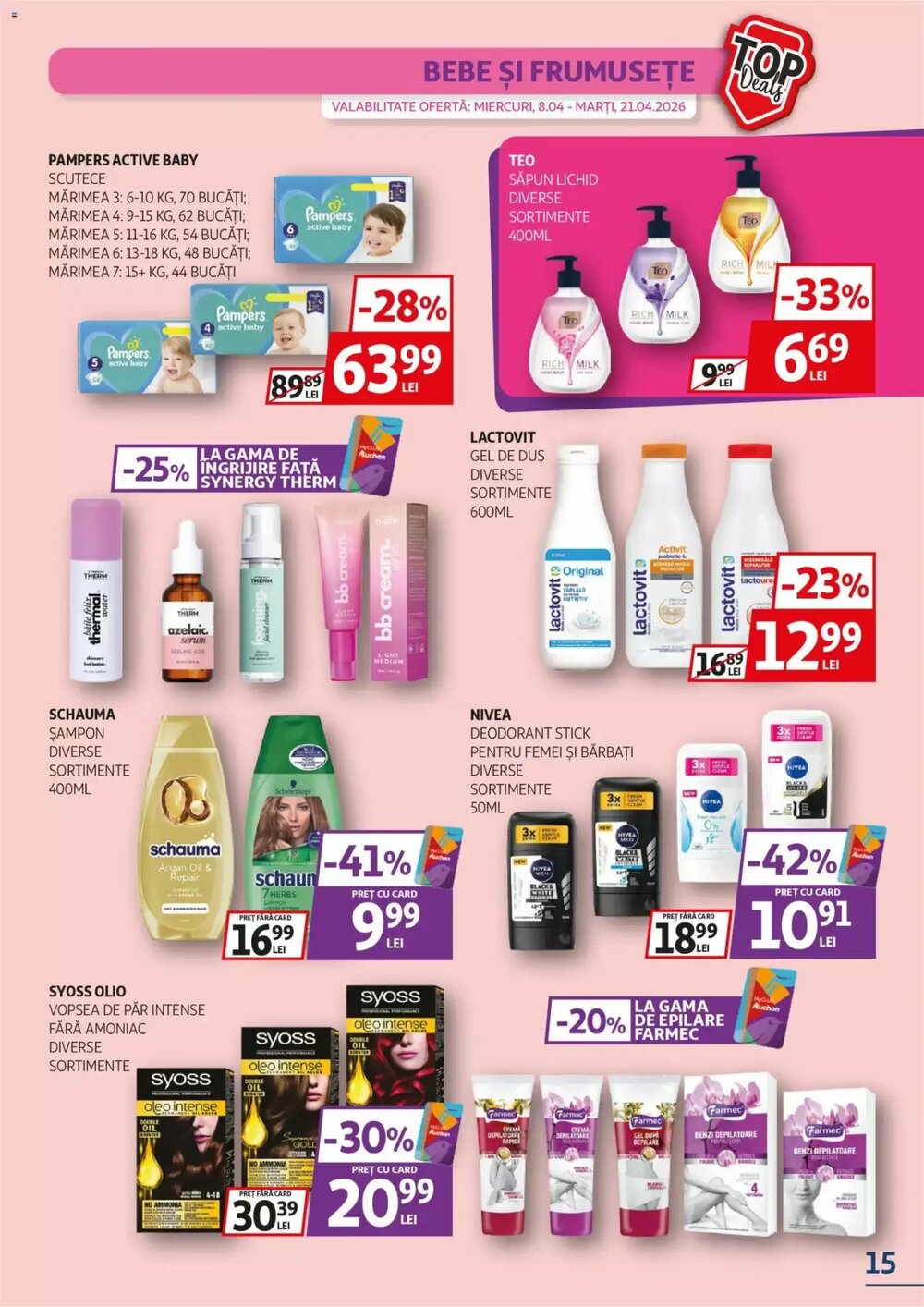 Catalogul cu oferte Auchan valabil de la 08.04.2026 - Pagina 15.