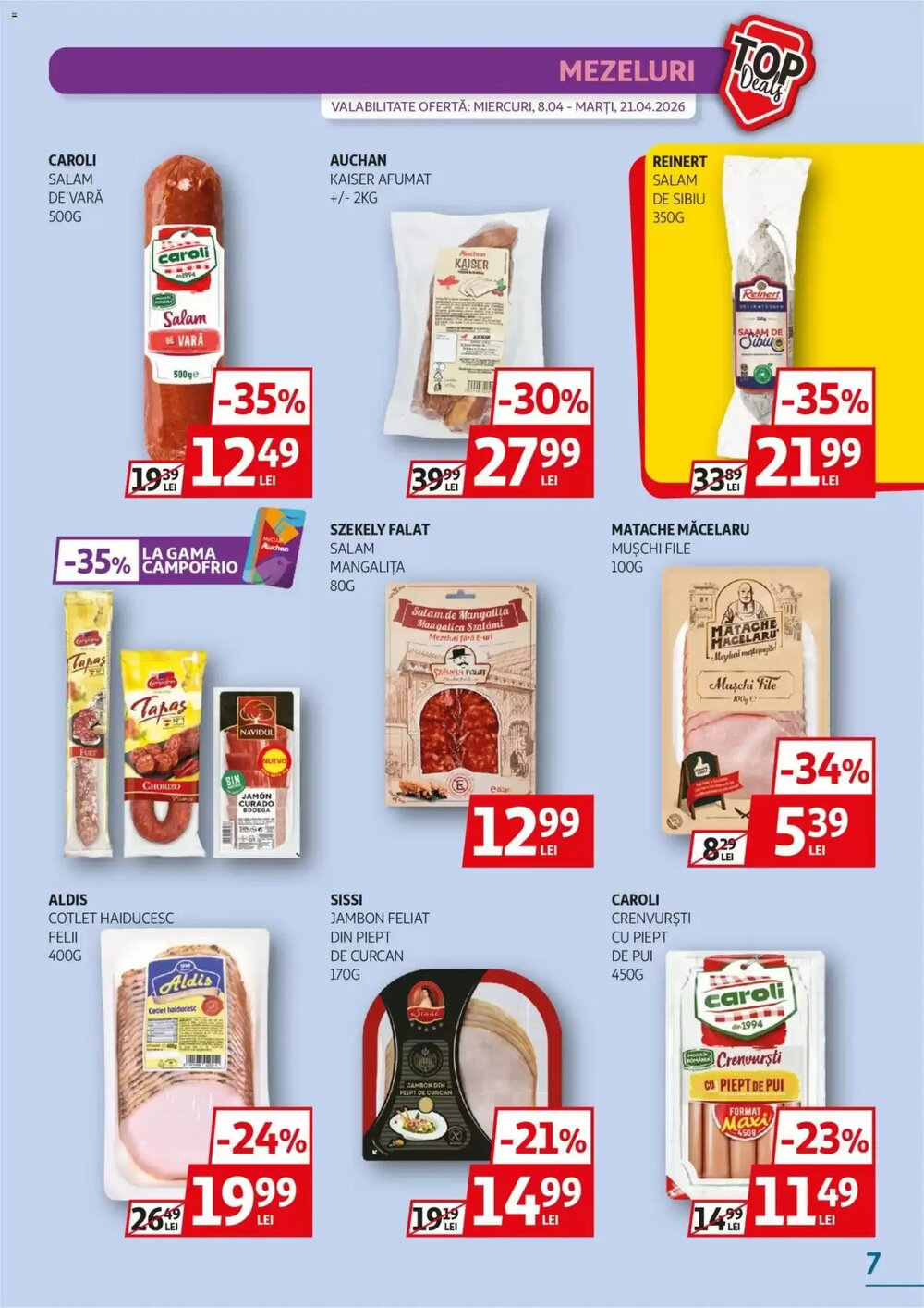 Catalogul cu oferte Auchan valabil de la 08.04.2026 - Pagina 7.
