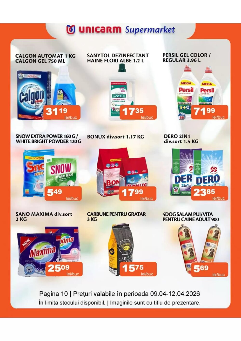 Catalogul cu oferte Unicarm valabil de la 09.04.2026 - Pagina 10.