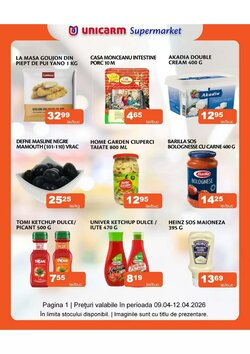 Catalogul cu oferte Unicarm valabil de la 09.04.2026