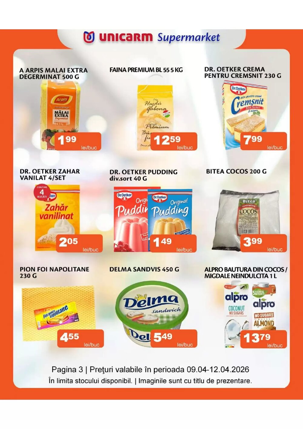 Catalogul cu oferte Unicarm valabil de la 09.04.2026 - Pagina 3.