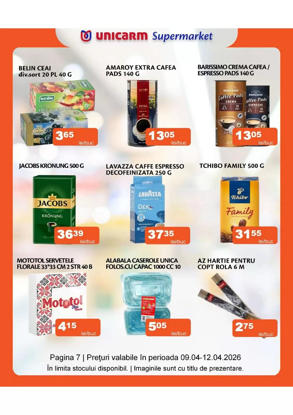 Catalogul cu oferte Unicarm valabil de la 09.04.2026 - Pagina 8.