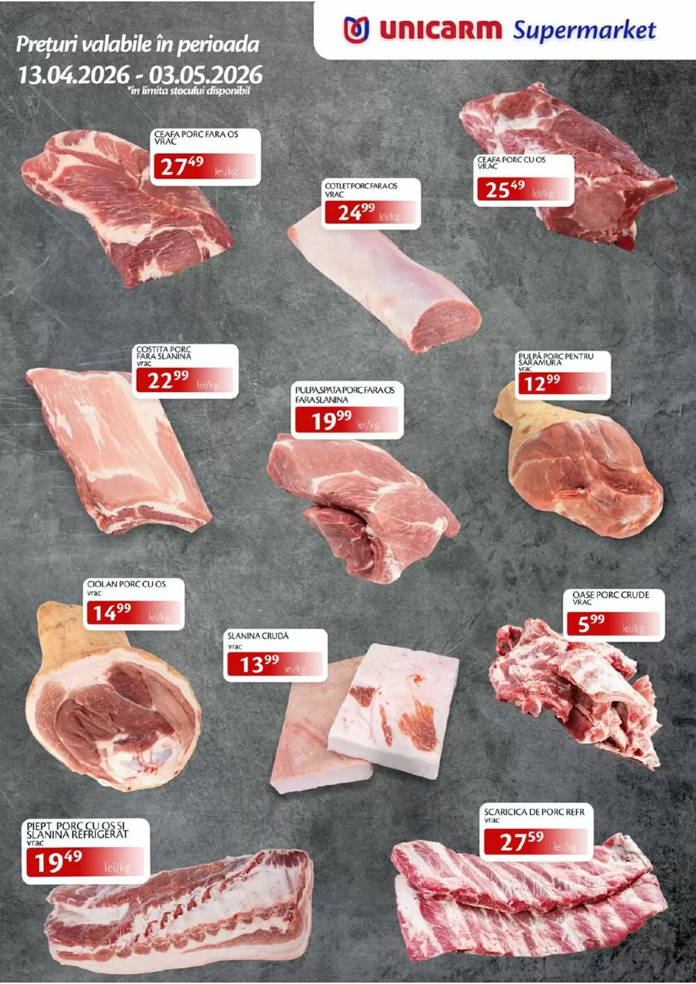 Catalogul cu oferte Unicarm valabil de la 13.04.2026 - Pagina 1.