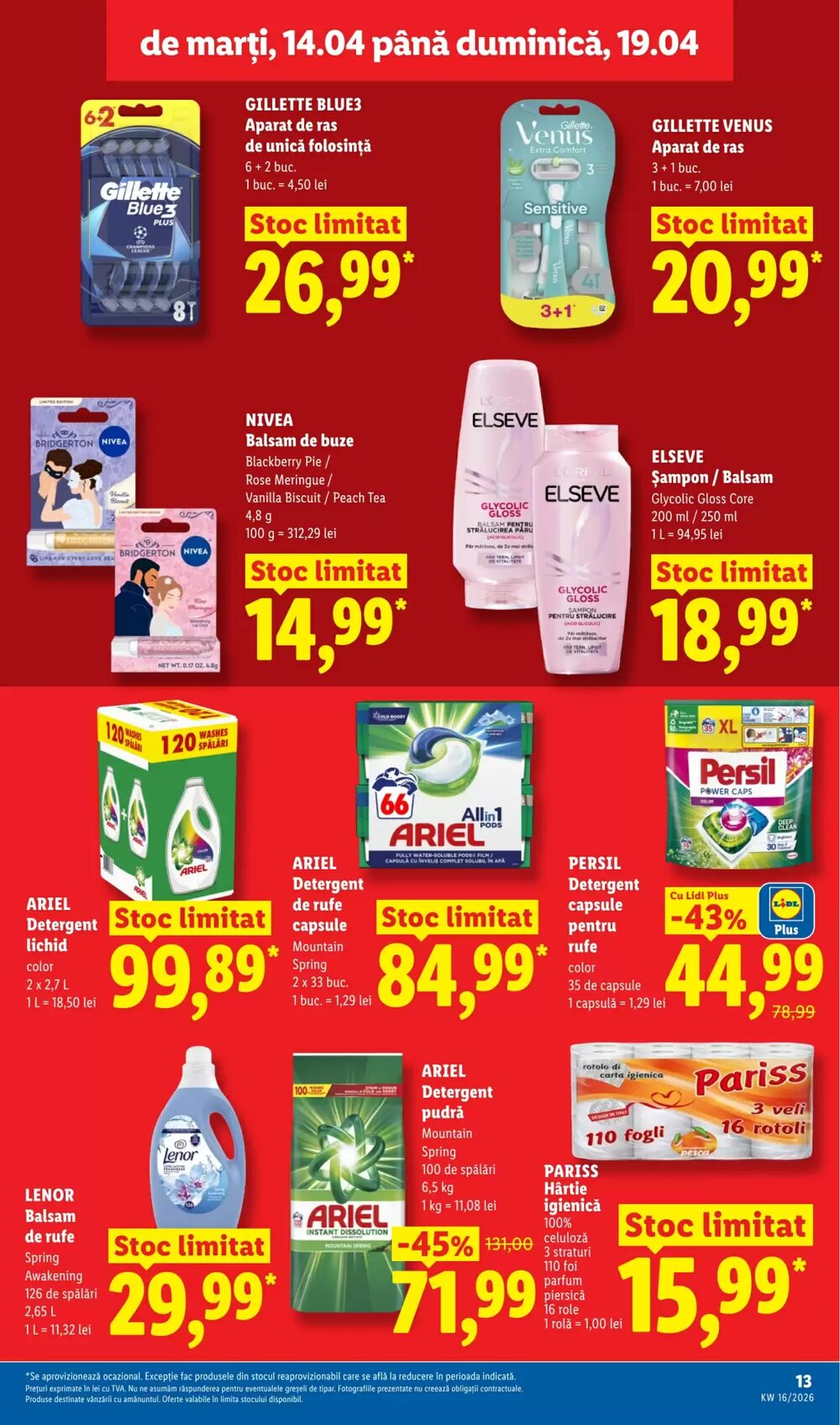 Catalogul cu oferte Lidl valabil de la 14.04.2026 - Pagina 13.