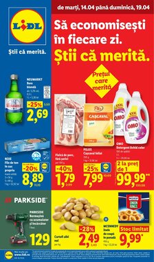 Catalogul cu oferte Lidl valabil de la 14.04.2026