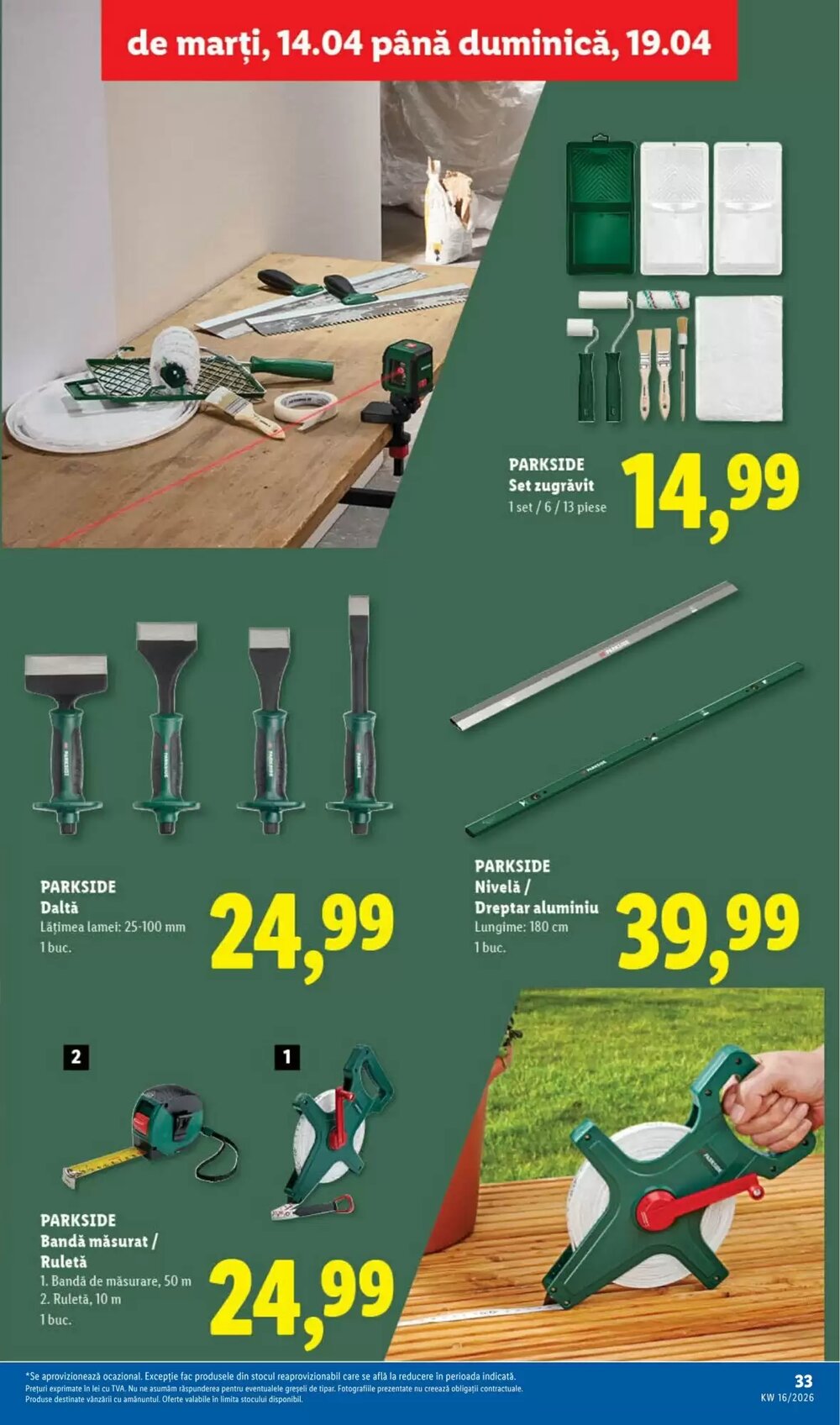 Catalogul cu oferte Lidl valabil de la 14.04.2026 - Pagina 33.