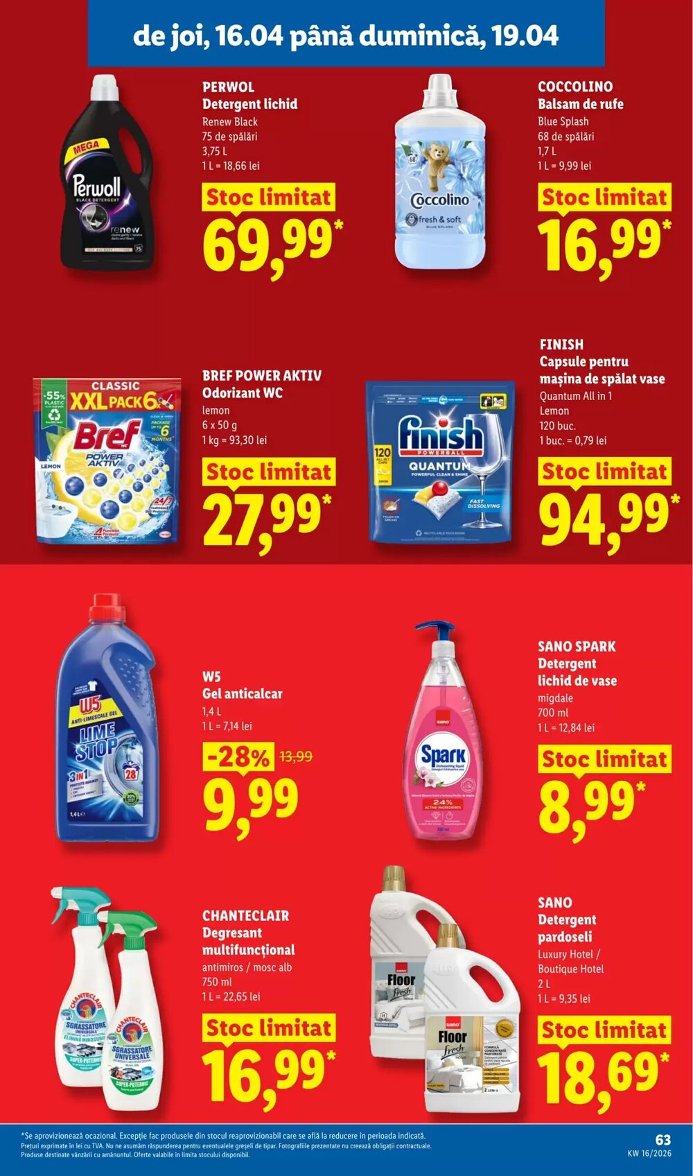 Catalogul cu oferte Lidl valabil de la 14.04.2026 - Pagina 63.