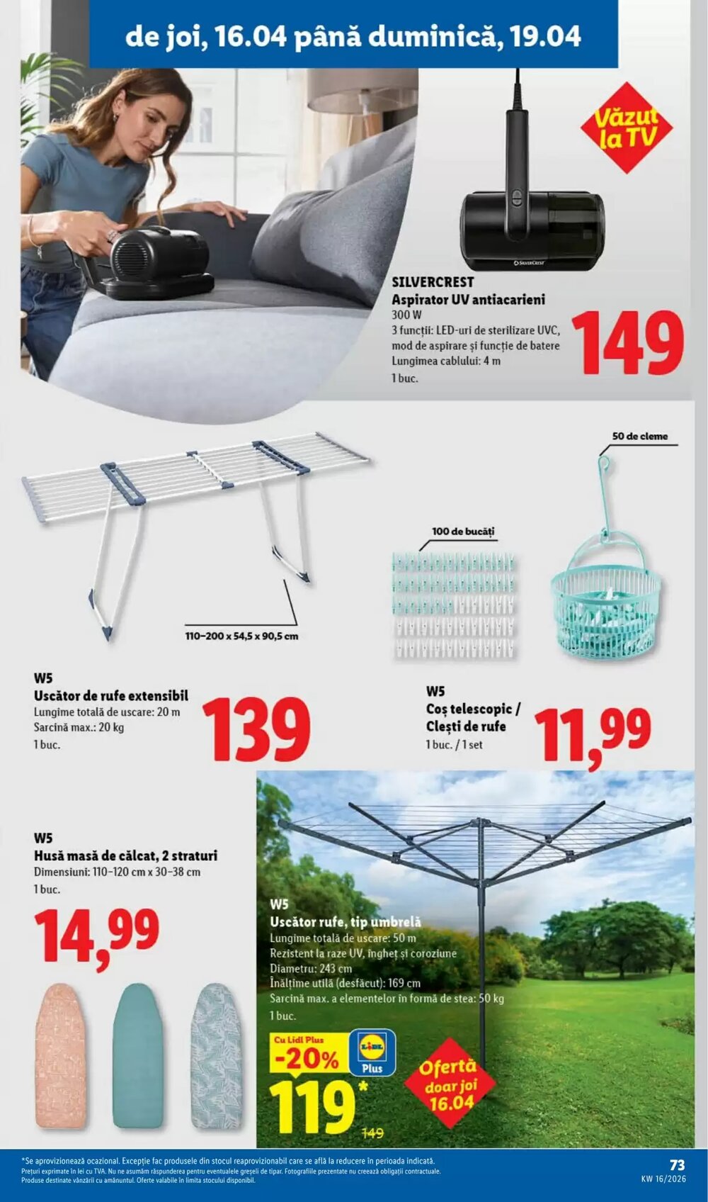 Catalogul cu oferte Lidl valabil de la 14.04.2026 - Pagina 73.