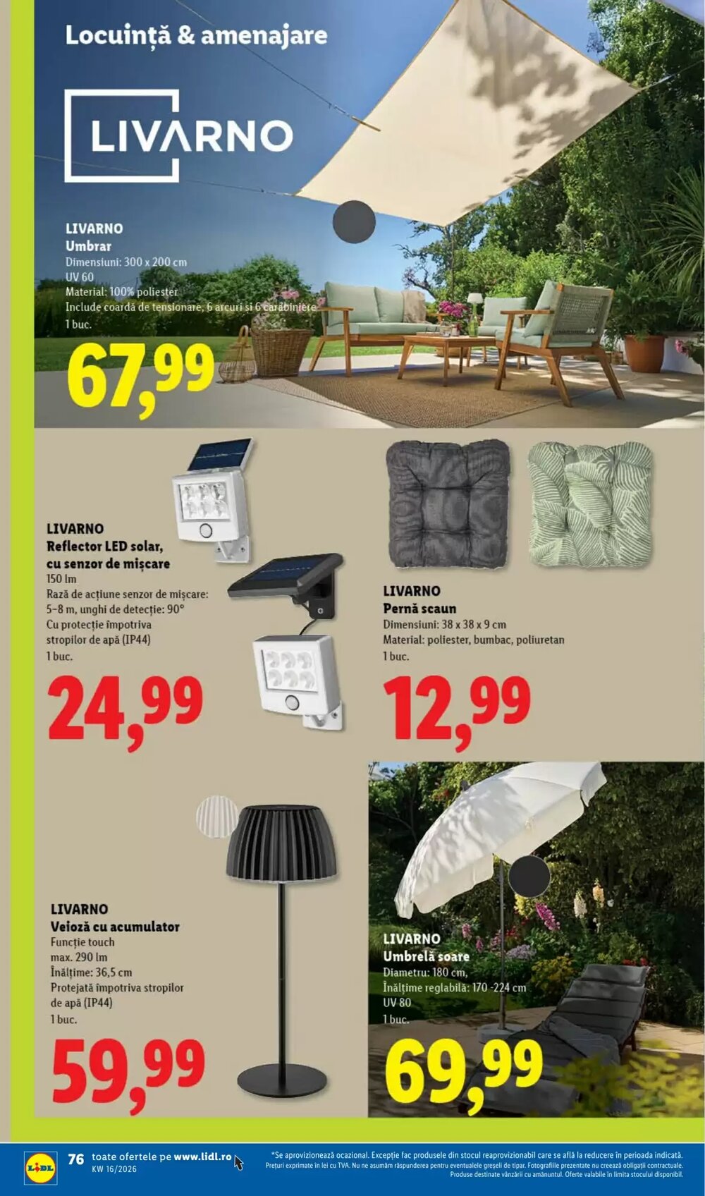 Catalogul cu oferte Lidl valabil de la 14.04.2026 - Pagina 76.