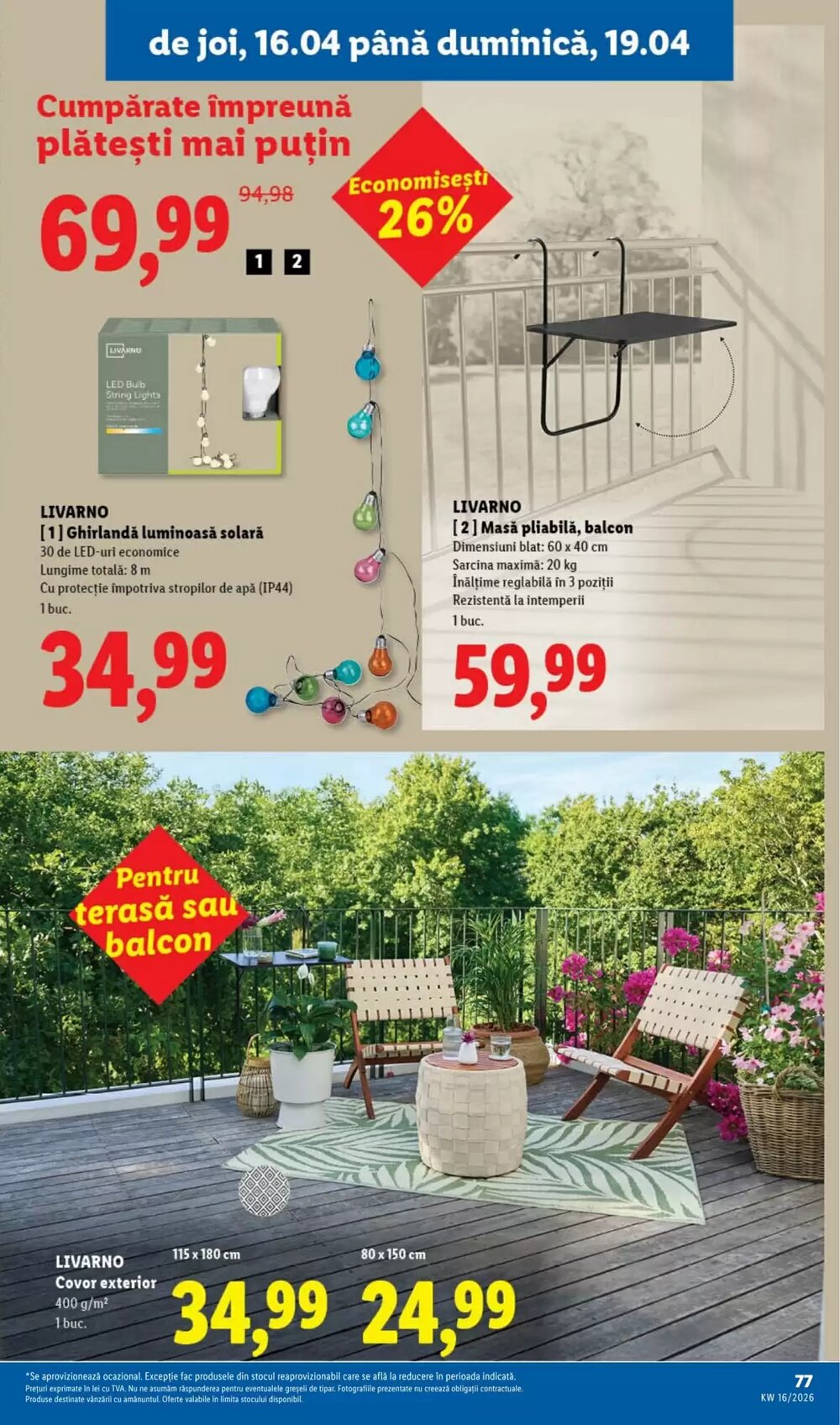 Catalogul cu oferte Lidl valabil de la 14.04.2026 - Pagina 77.