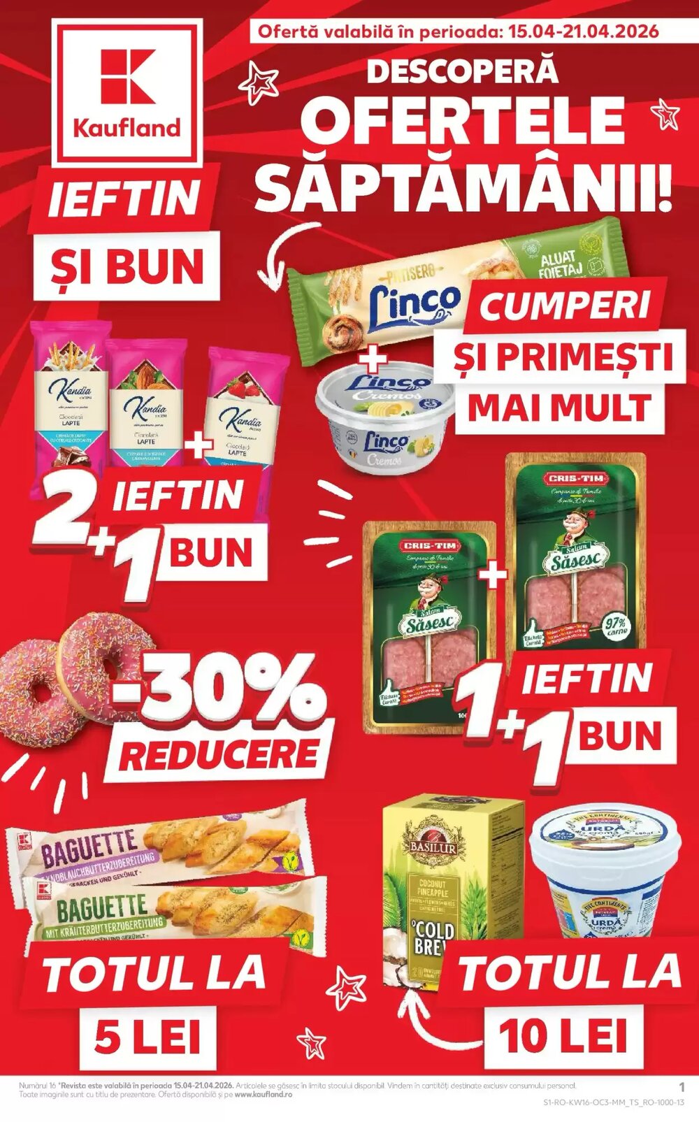 Catalogul cu oferte Kaufland valabil de la 14.04.2026 - Pagina 1.