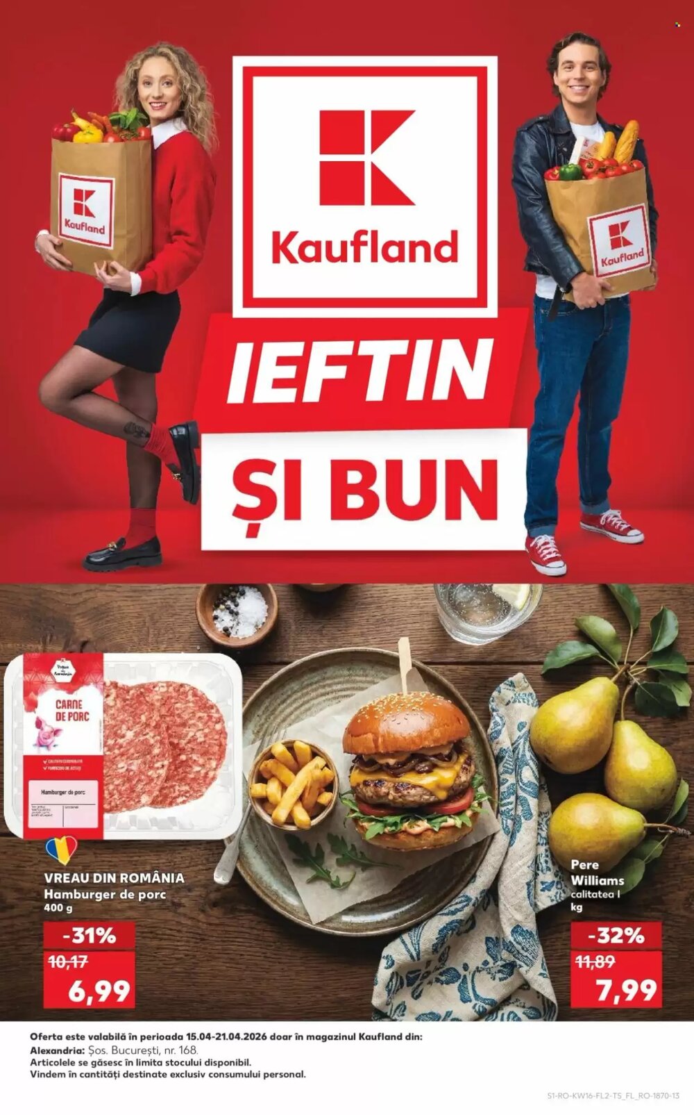 Catalogul cu oferte Kaufland valabil de la 15.04.2026 - Pagina 1.