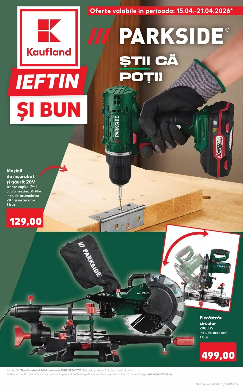 Catalogul cu oferte Kaufland valabil de la 15.04.2026 - Pagina 1.