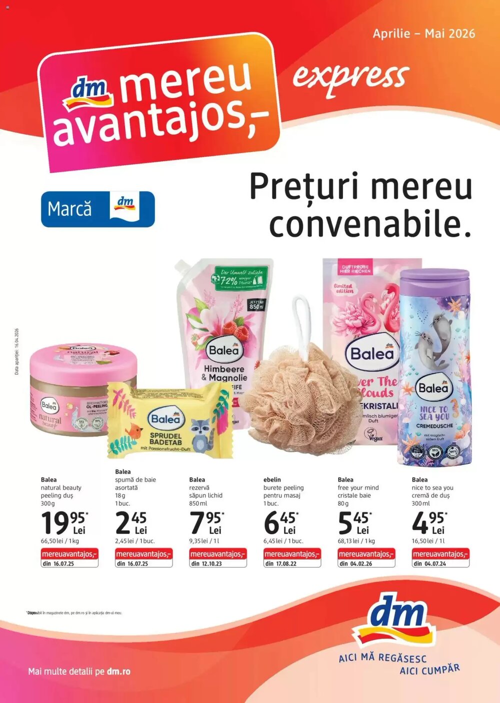Catalogul cu oferte DM valabil de la 15.04.2026 - Pagina 1.