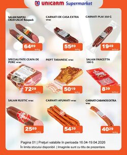 Catalogul cu oferte Unicarm valabil de la 16.04.2026