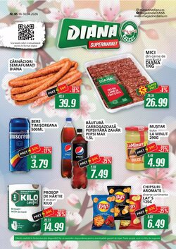 Catalogul cu oferte Diana Supermarket valabil de la 16.04.2026