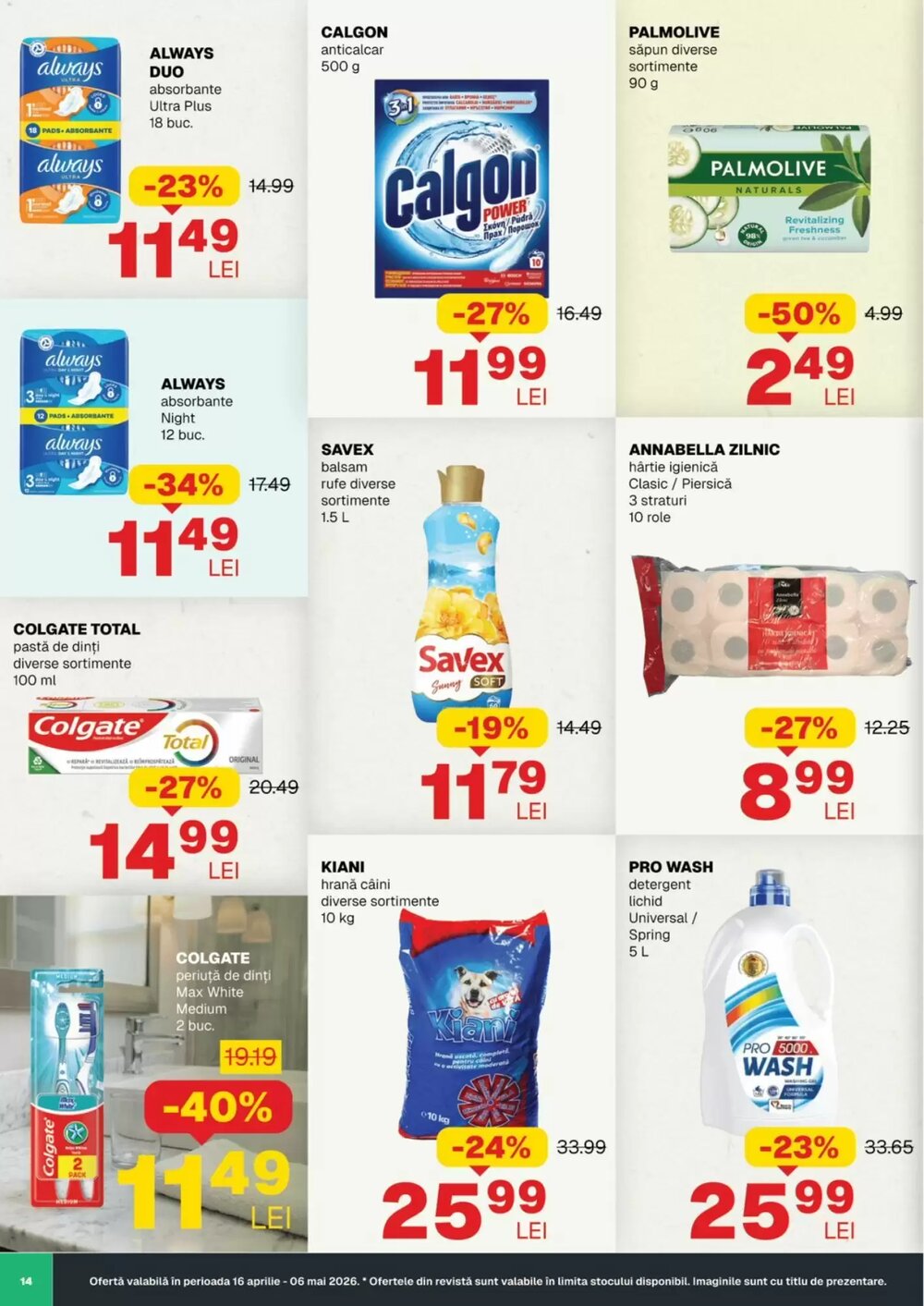 Catalogul cu oferte Annabella valabil de la 16.04.2026 - Pagina 14.