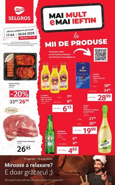 Catalogul cu oferte Selgros valabil de la 17.04.2026