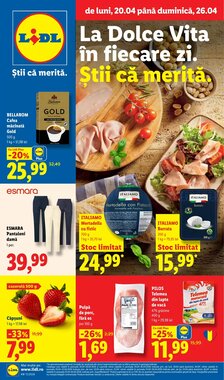 Catalogul cu oferte Lidl valabil de la 20.04.2026
