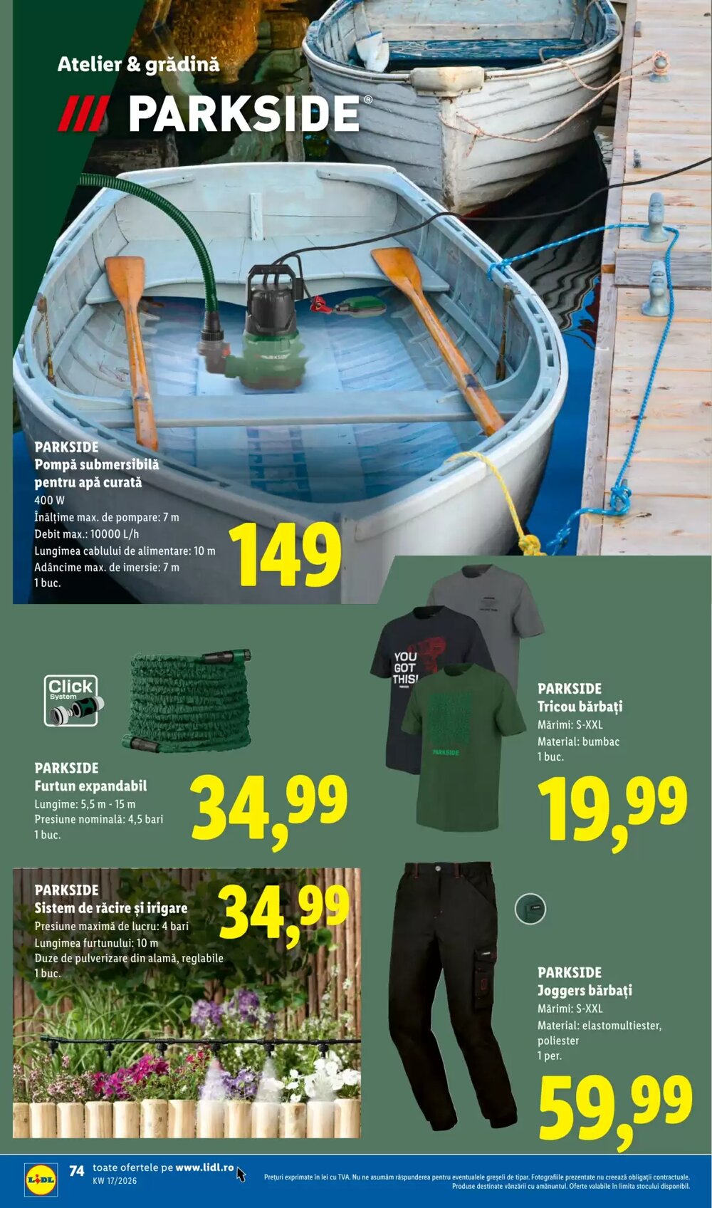 Catalogul cu oferte Lidl valabil de la 20.04.2026 - Pagina 74.
