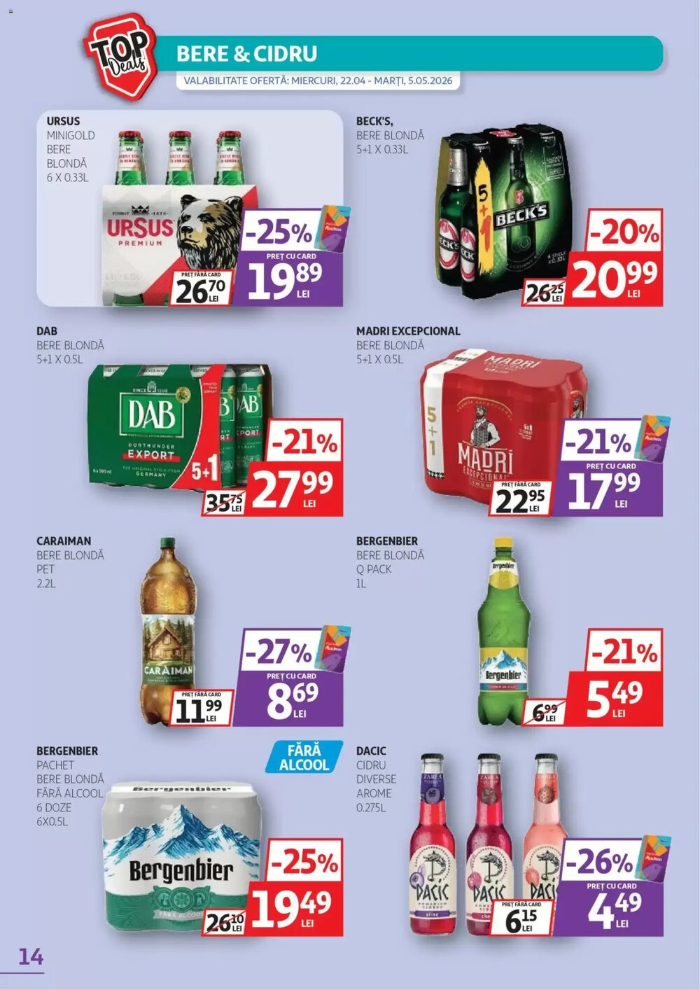 Catalogul cu oferte Auchan valabil de la 21.04.2026 - Pagina 14.