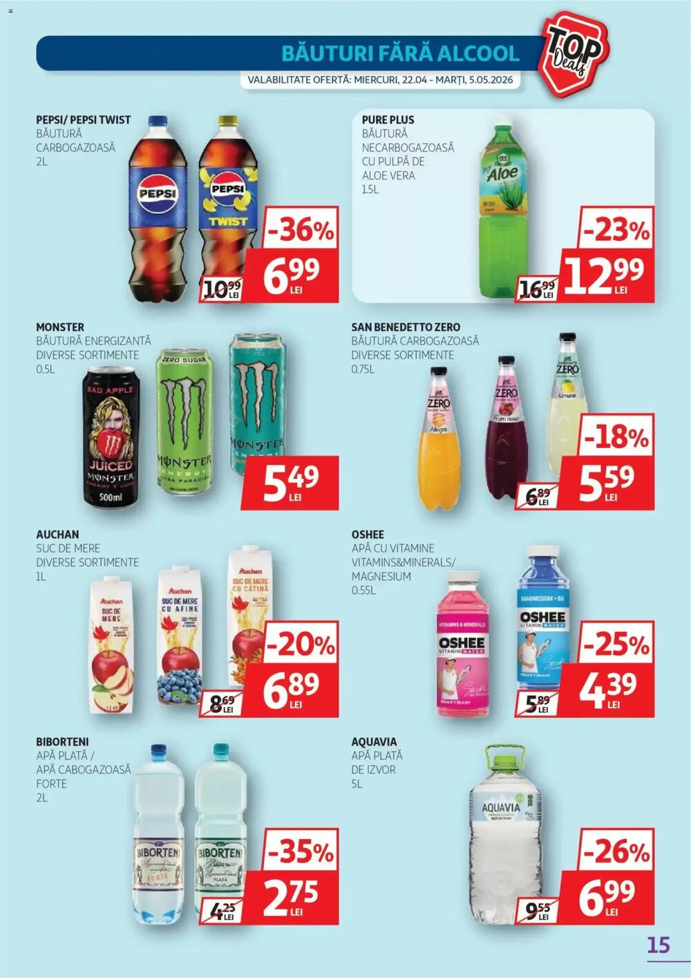Catalogul cu oferte Auchan valabil de la 21.04.2026 - Pagina 15.