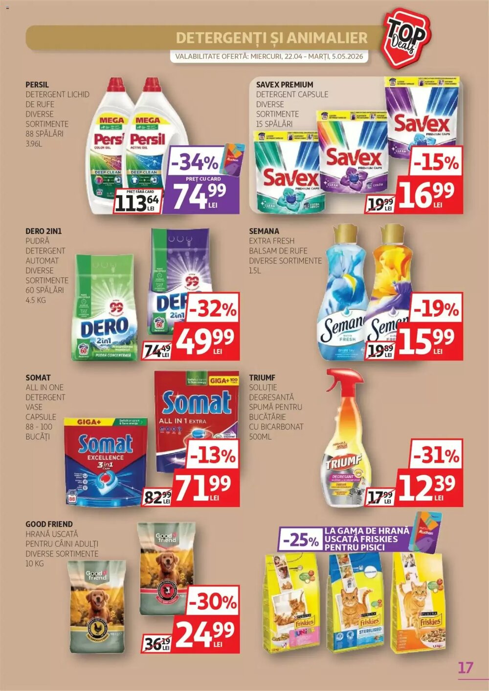 Catalogul cu oferte Auchan valabil de la 21.04.2026 - Pagina 17.