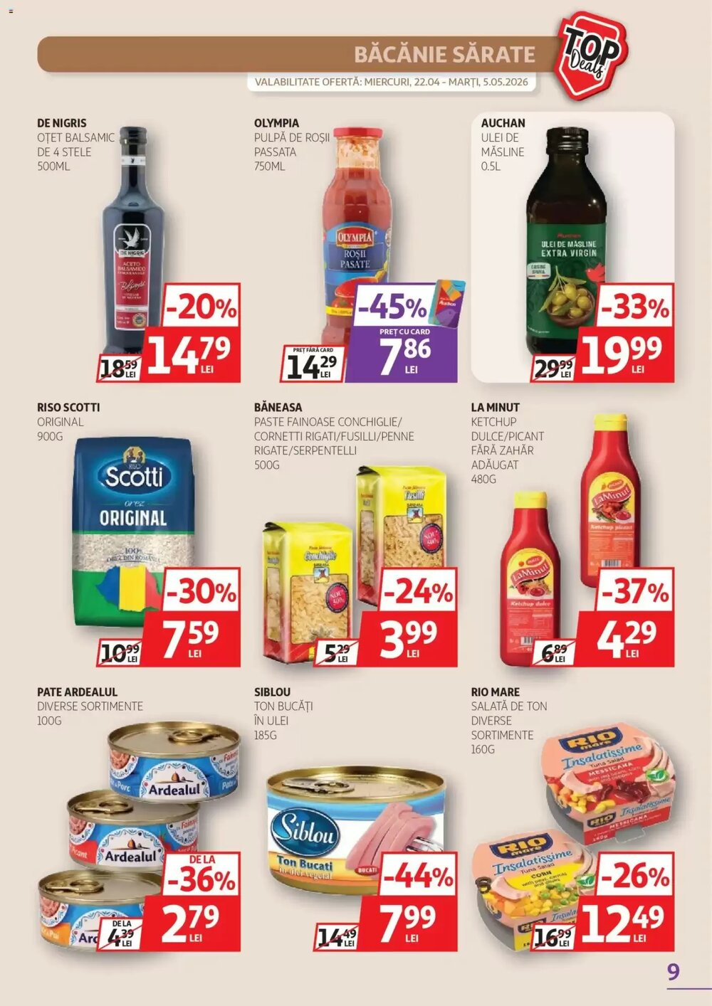 Catalogul cu oferte Auchan valabil de la 21.04.2026 - Pagina 9.