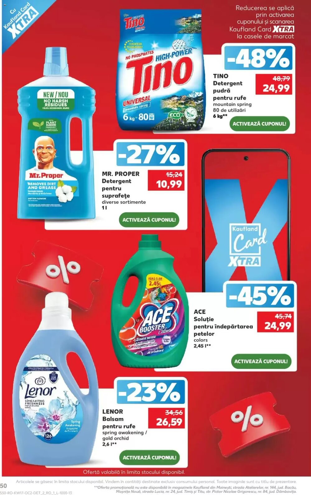 Catalogul cu oferte Kaufland valabil de la 22.04.2026 - Pagina 50.