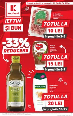 Catalogul cu oferte Kaufland valabil de la 22.04.2026