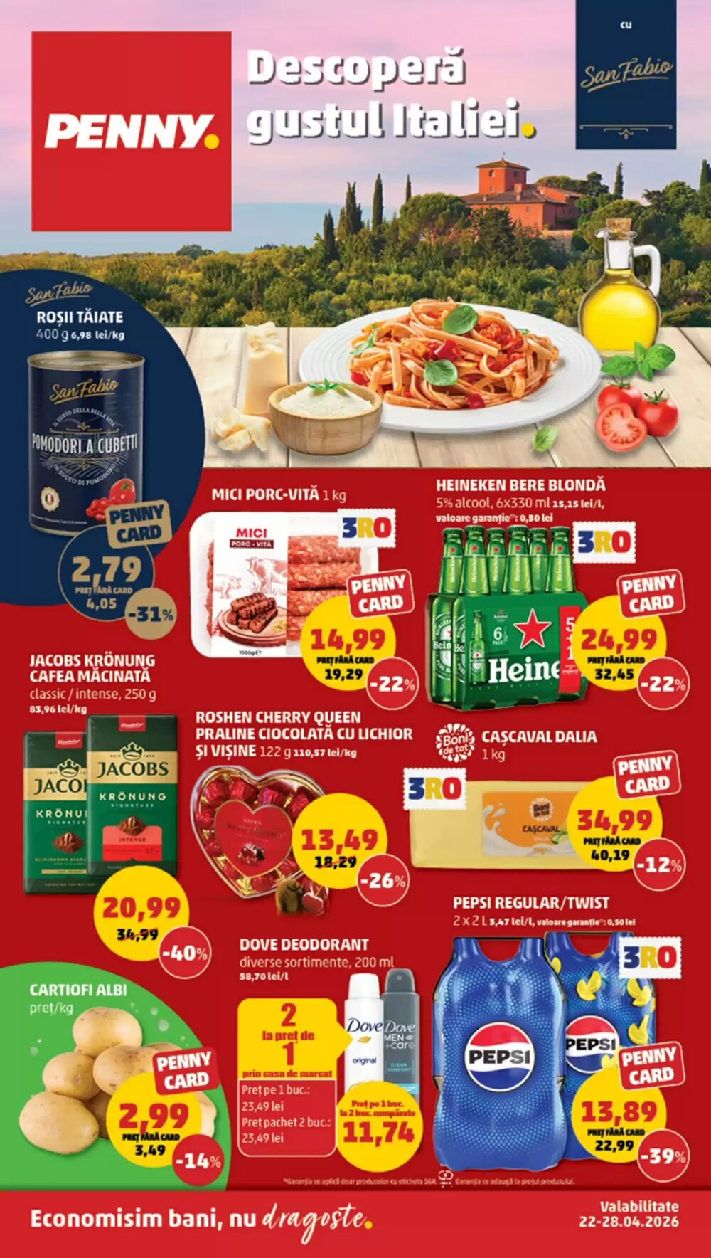 Catalogul cu oferte Penny valabil de la 22.04.2026 - Pagina 1.