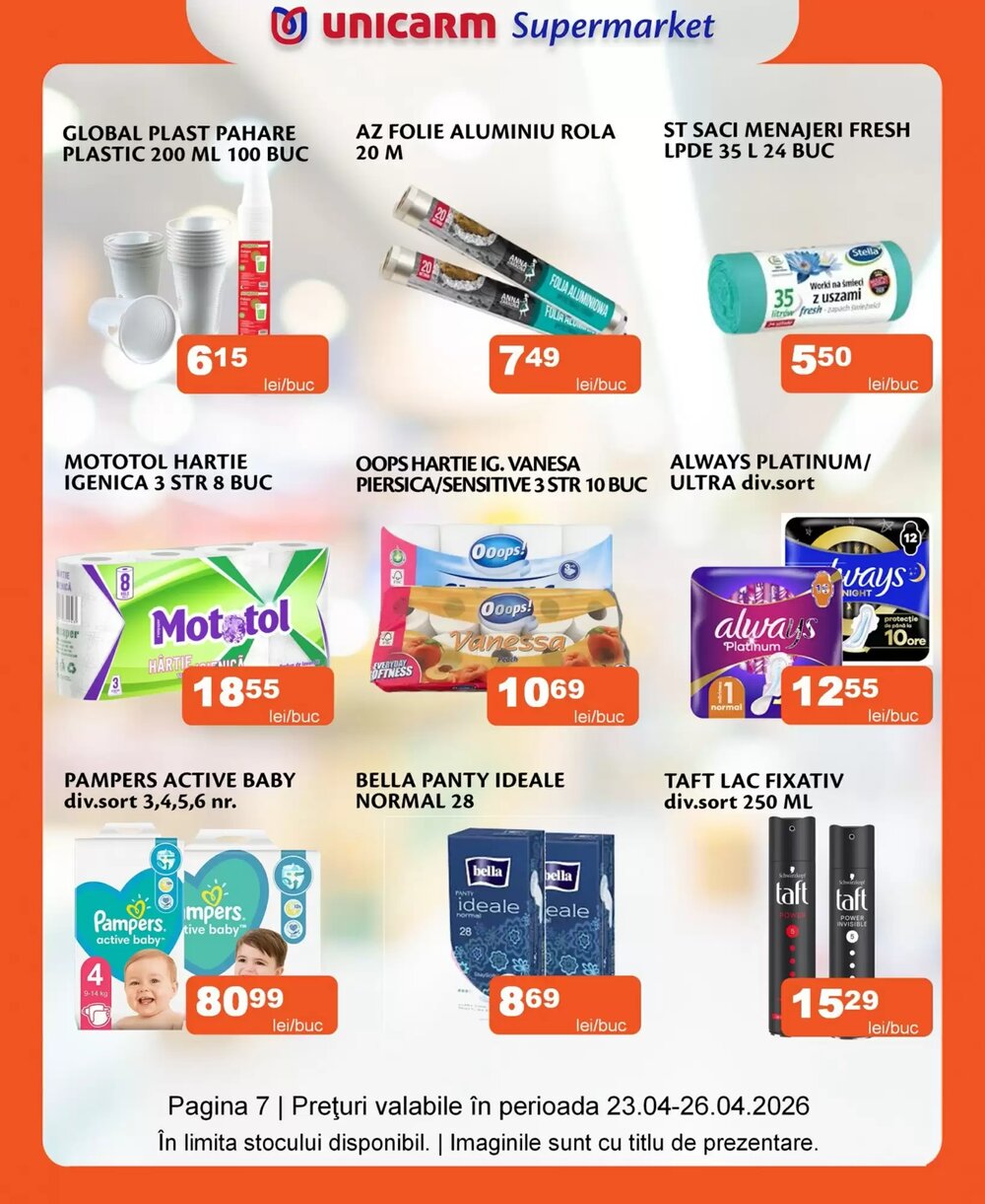 Catalogul cu oferte Unicarm valabil de la 23.04.2026 - Pagina 7.