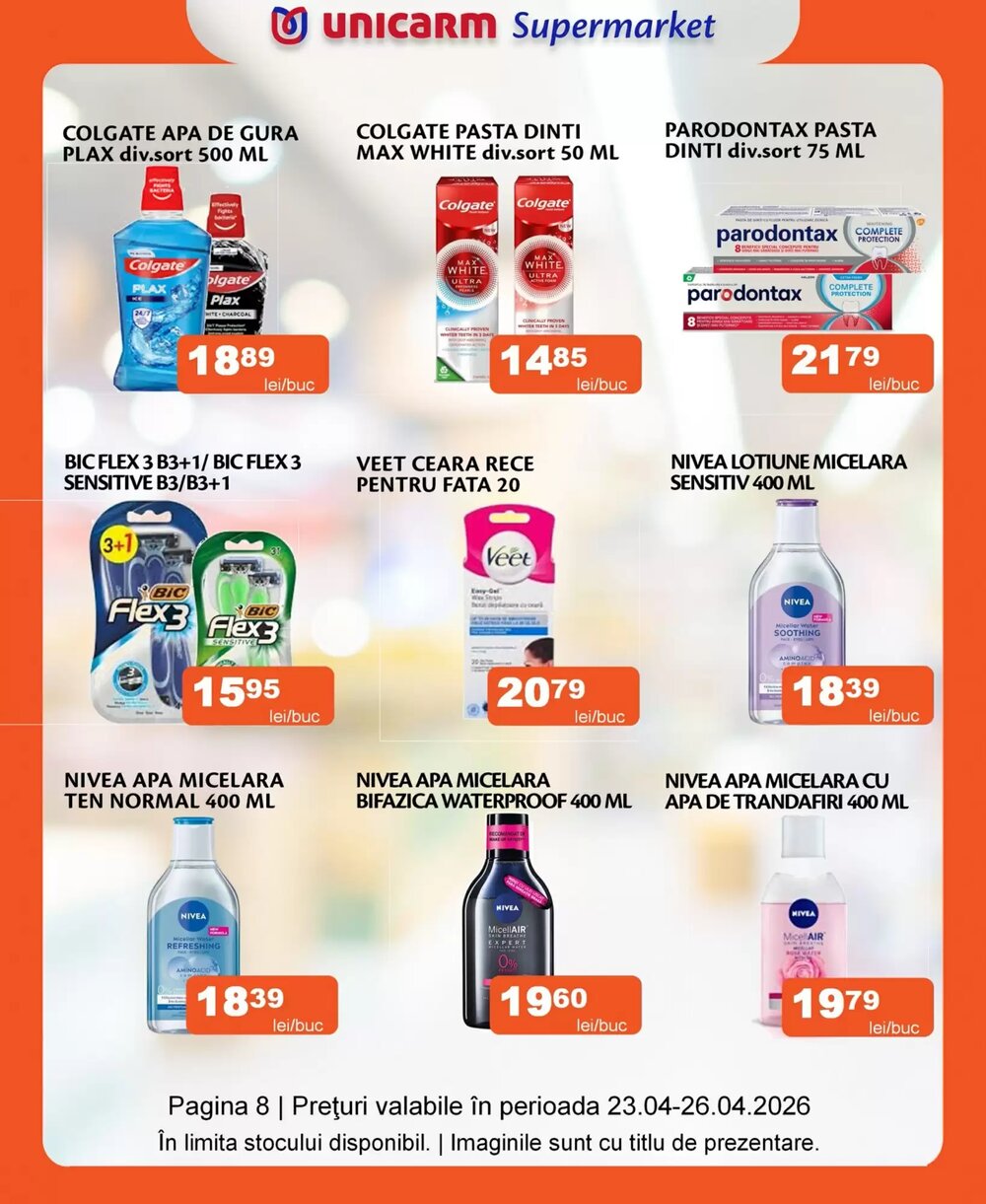 Catalogul cu oferte Unicarm valabil de la 23.04.2026 - Pagina 8.