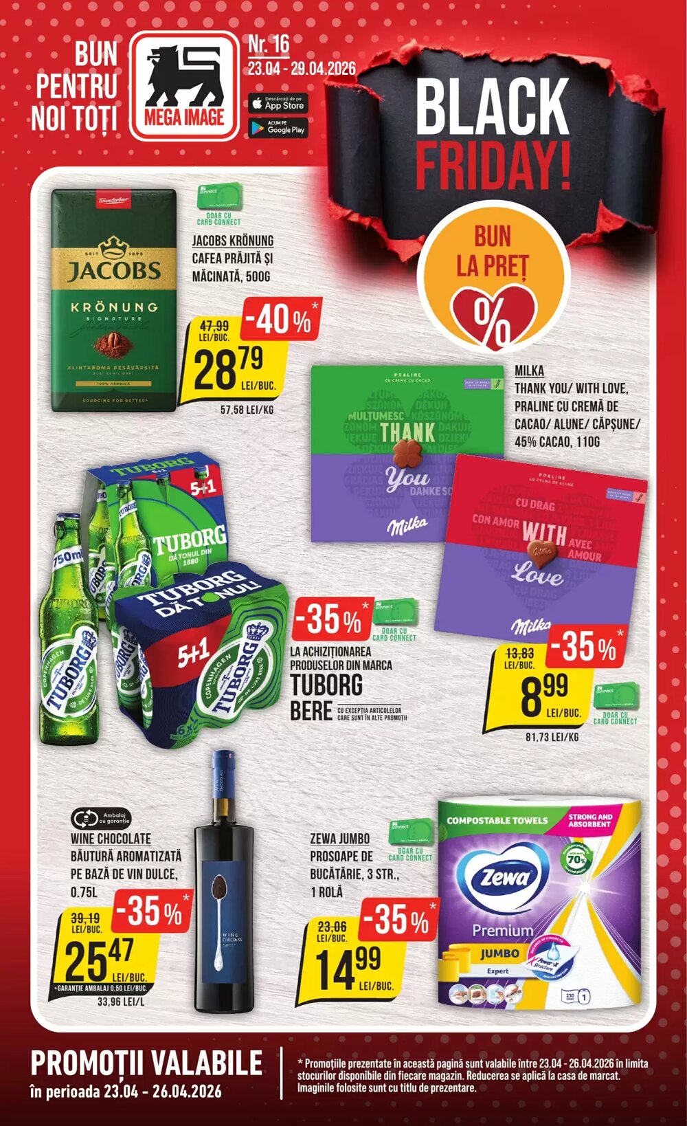 Catalogul cu oferte Mega Image valabil de la 23.04.2026 - Pagina 1.