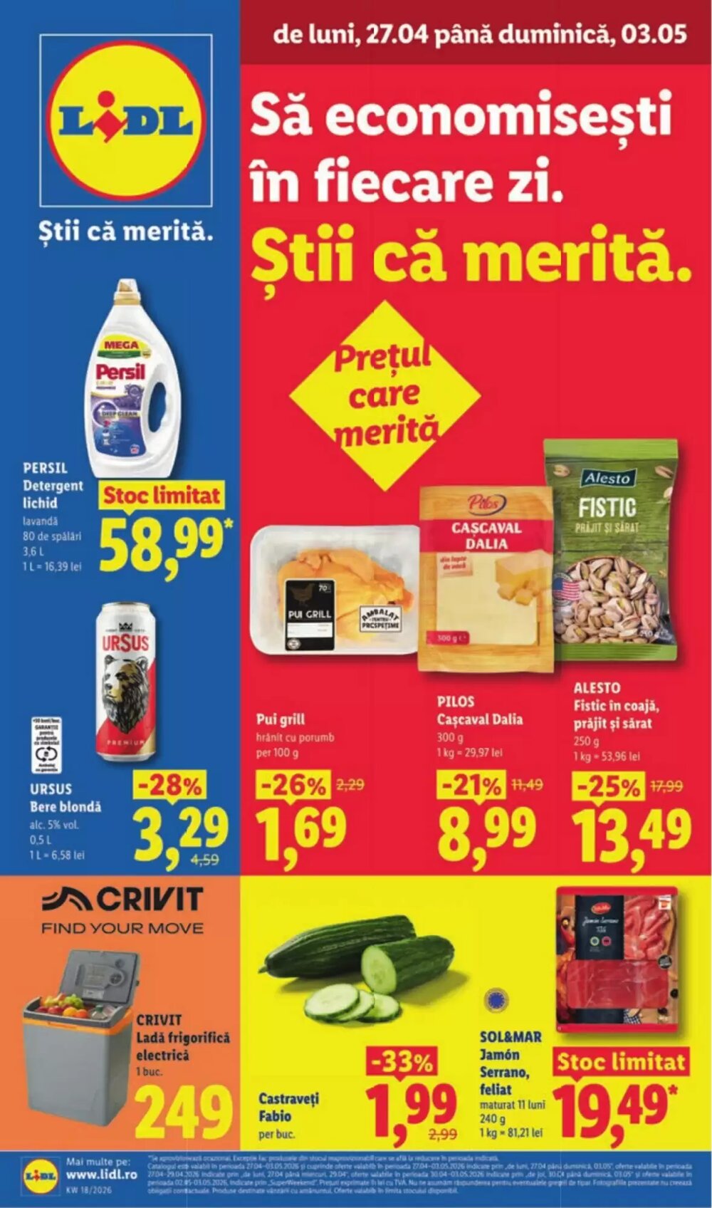 Catalogul cu oferte Lidl valabil de la 27.04.2026 - Pagina 1.