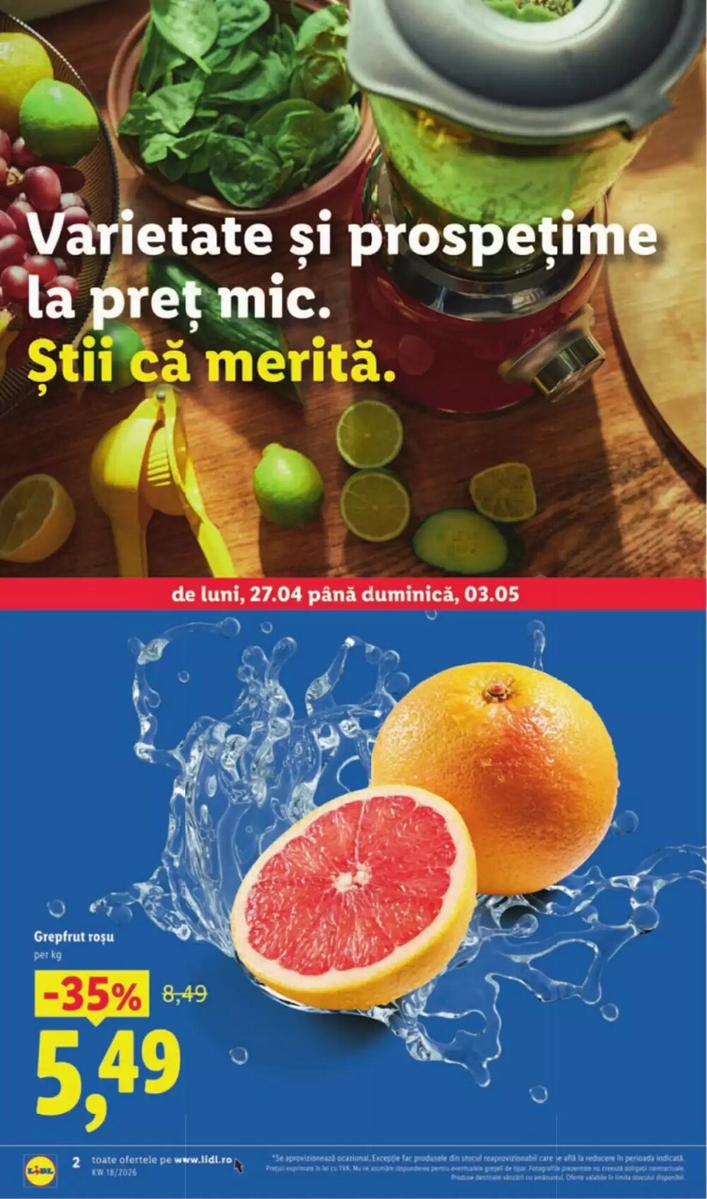 Catalogul cu oferte Lidl valabil de la 27.04.2026 - Pagina 2.