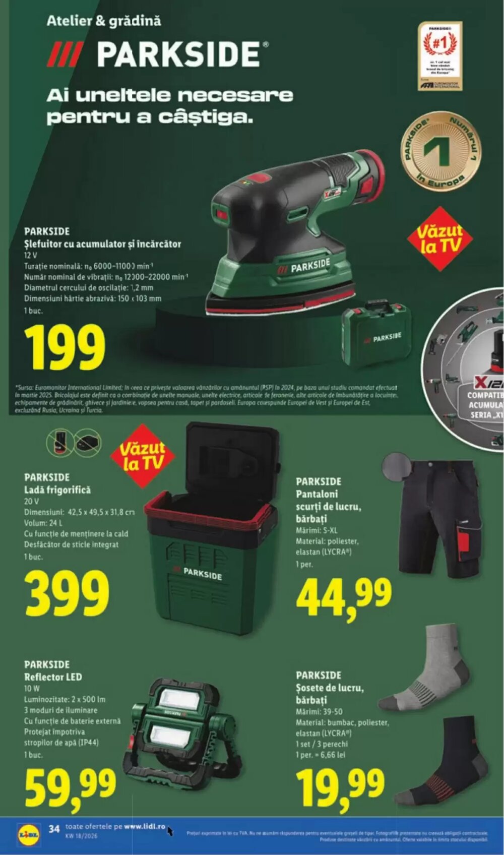 Catalogul cu oferte Lidl valabil de la 27.04.2026 - Pagina 34.