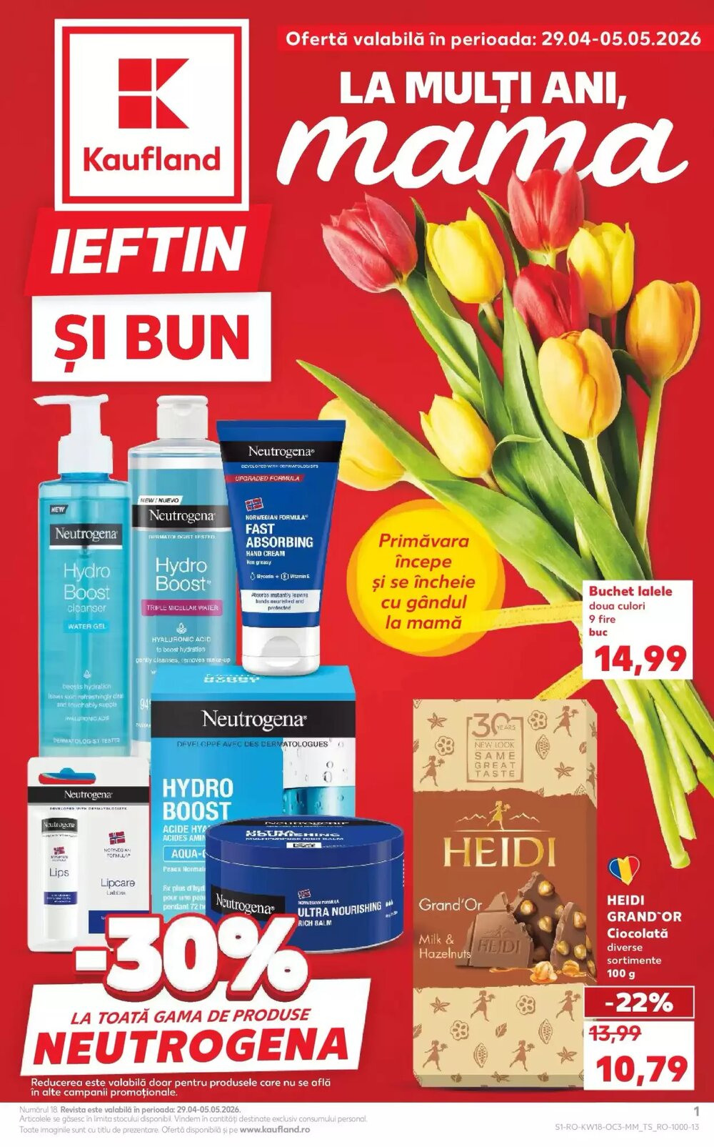 Catalogul cu oferte Kaufland valabil de la 29.04.2026 - Pagina 1.