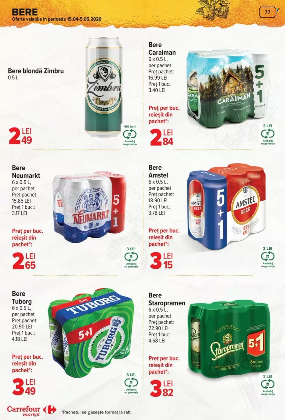 Catalogul cu oferte Carrefour Market valabil de la 29.04.2026 - Pagina 33.