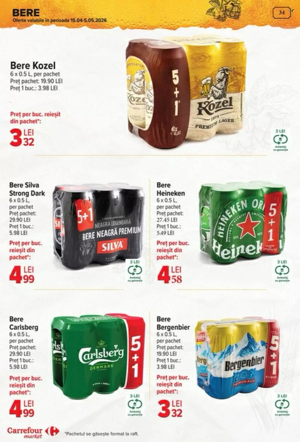 Catalogul cu oferte Carrefour Market valabil de la 29.04.2026 - Pagina 34.