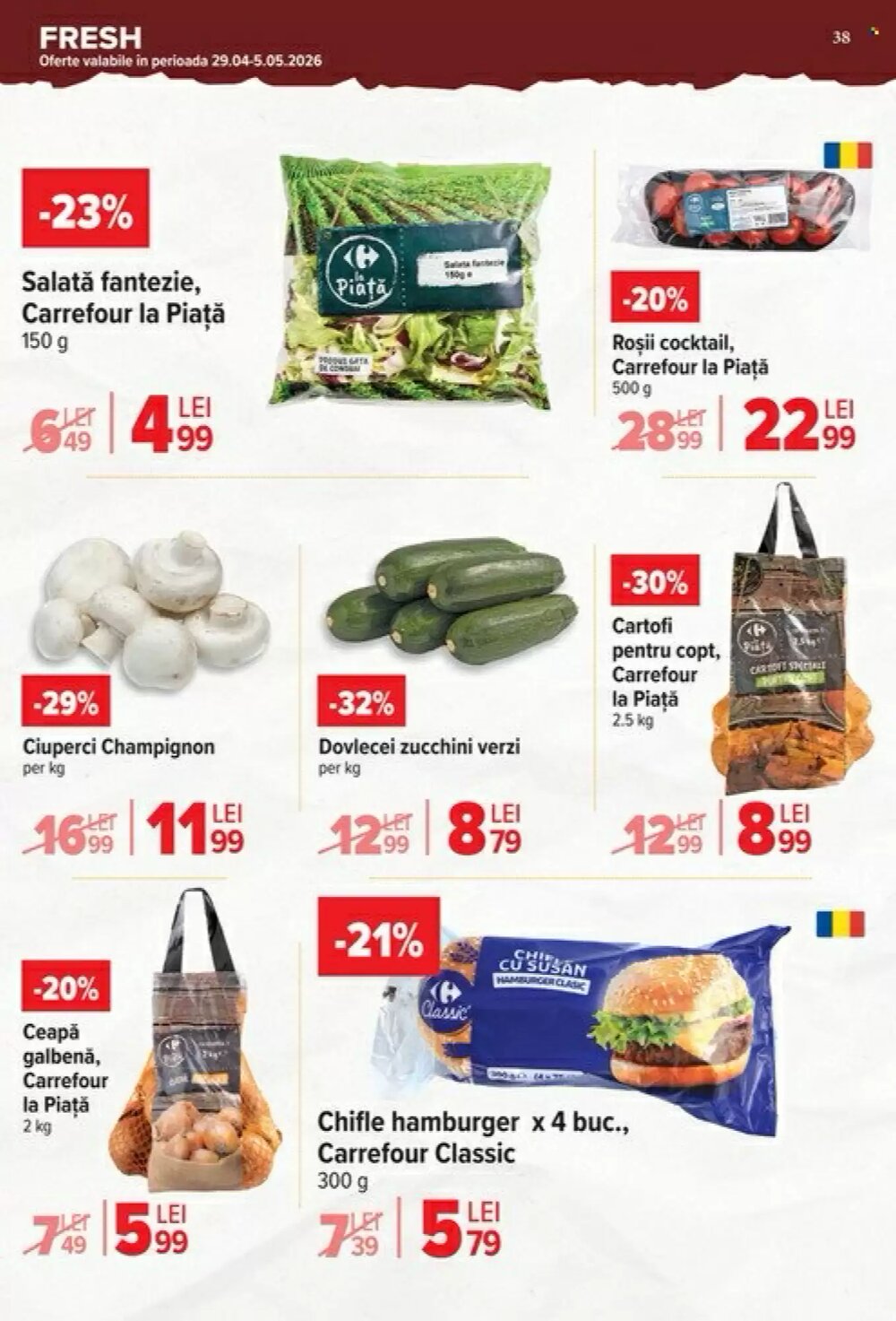Catalogul cu oferte Carrefour Market valabil de la 29.04.2026 - Pagina 38.
