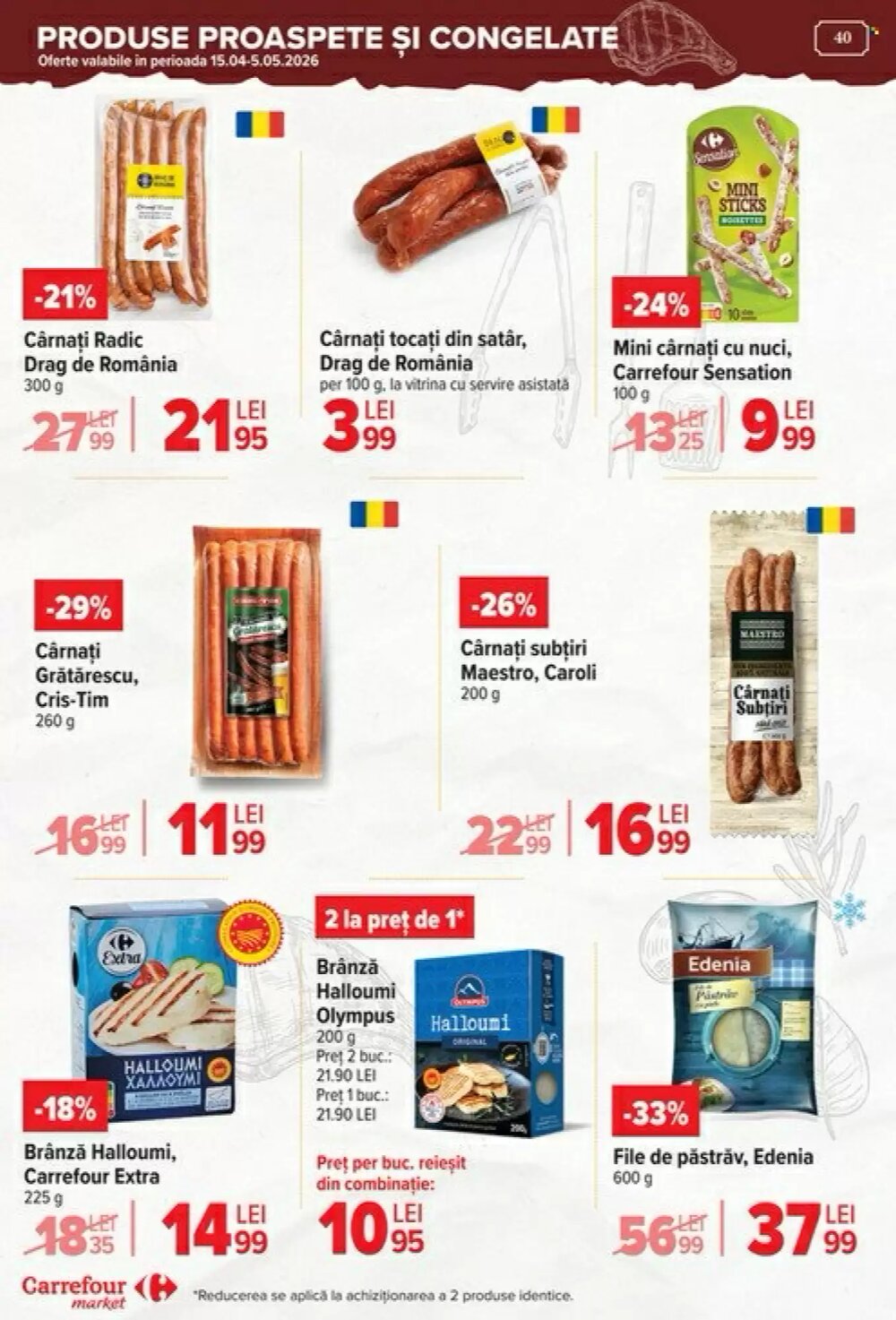 Catalogul cu oferte Carrefour Market valabil de la 29.04.2026 - Pagina 40.