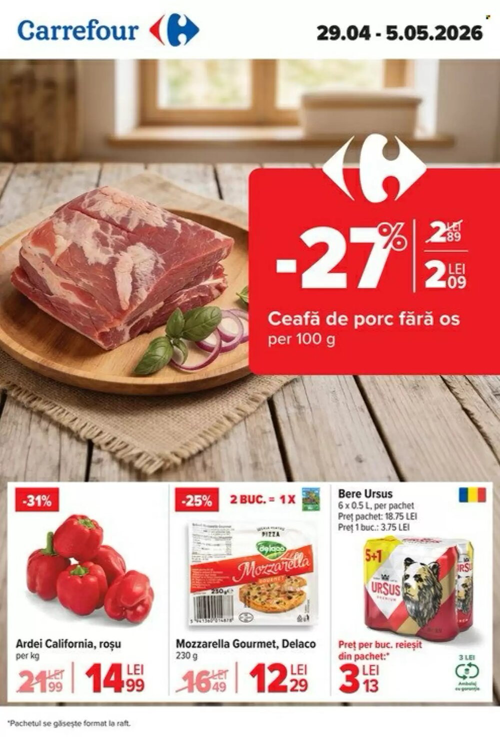 Catalogul cu oferte Carrefour valabil de la 29.04.2026 - Pagina 1.
