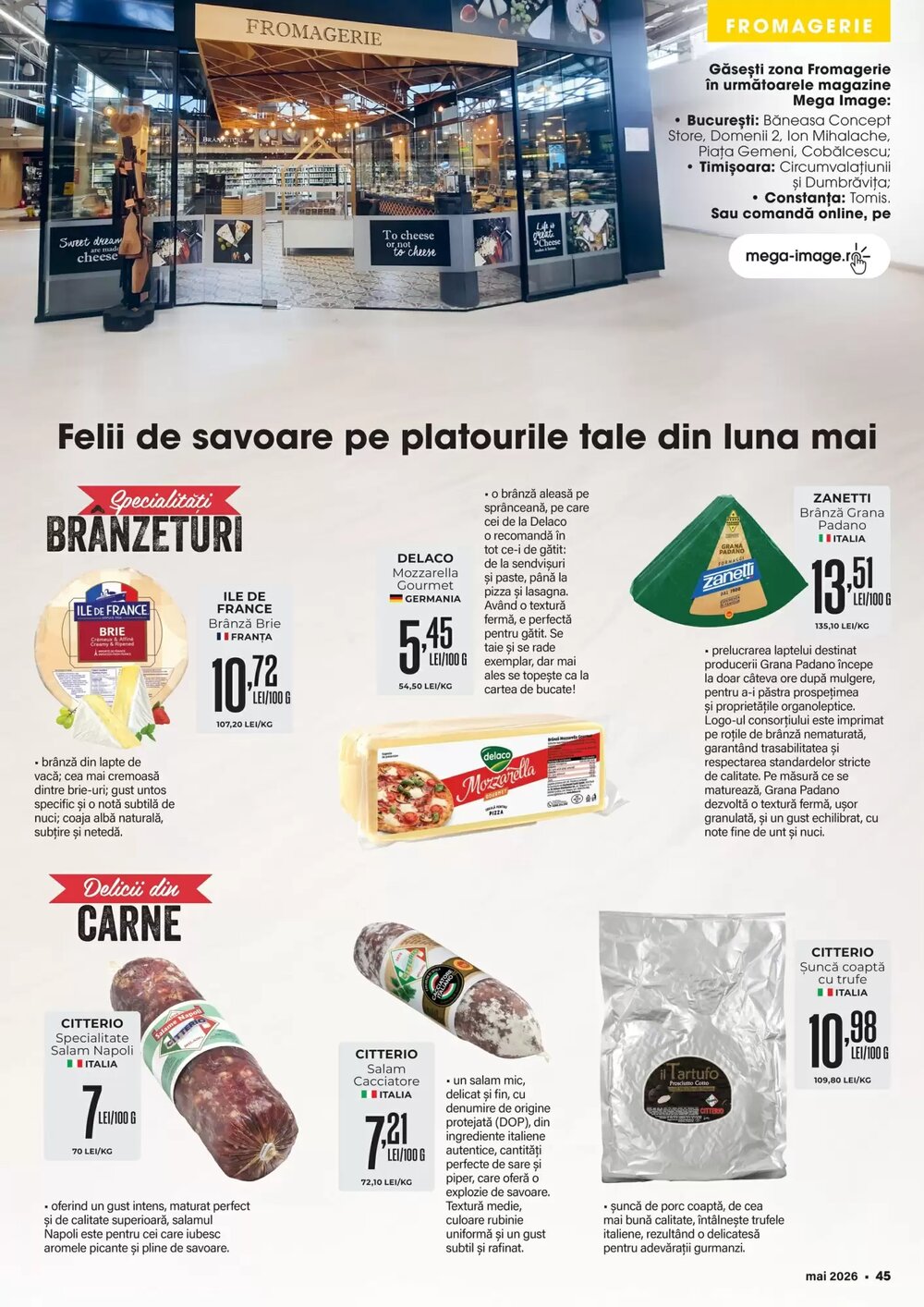 Catalogul cu oferte Mega Image valabil de la 01.05.2026 - Pagina 45.