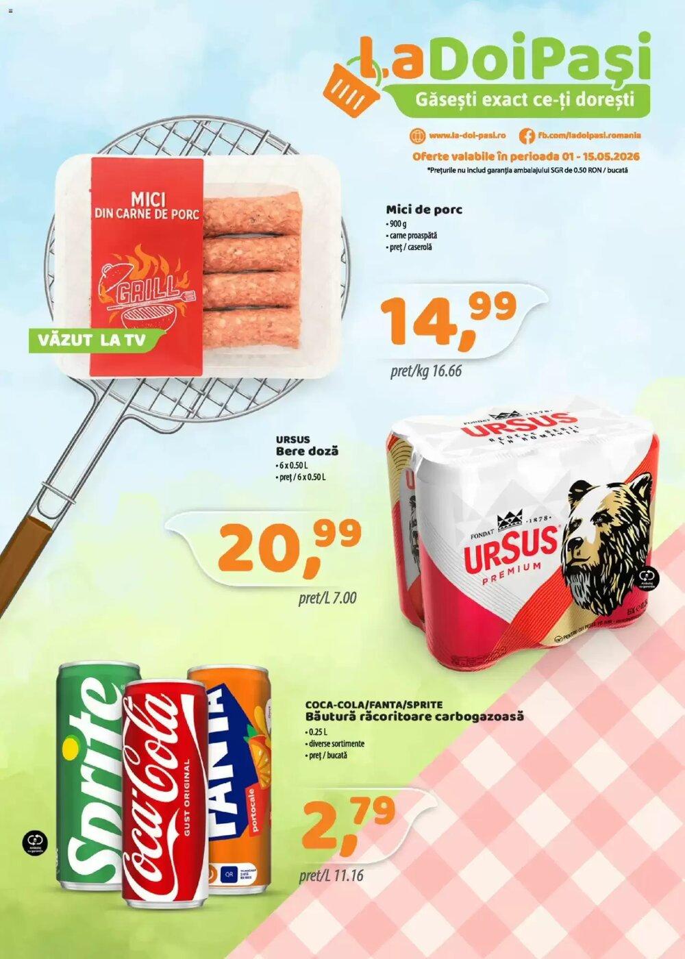 Catalogul cu oferte La Doi Pasi valabil de la 01.05.2026 - Pagina 1.