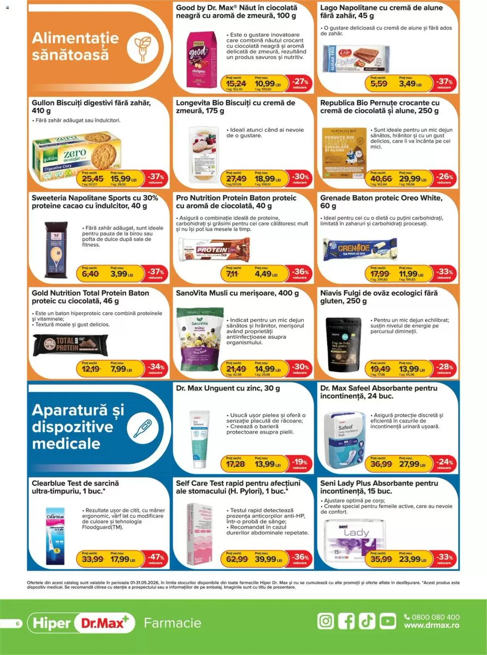 Catalogul cu oferte Dr.Max valabil de la 01.05.2026 - Pagina 6.
